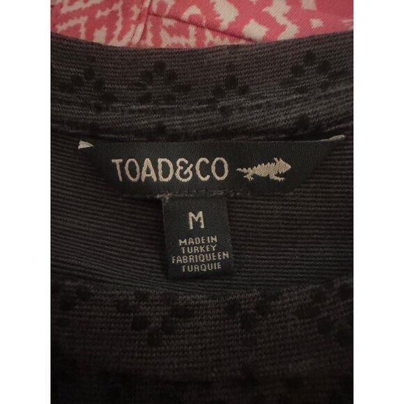 Toad & Co Windmere II Organic Cotton Dress Womens Size M Athleisure Pockets Gray - Picture 4 of 7